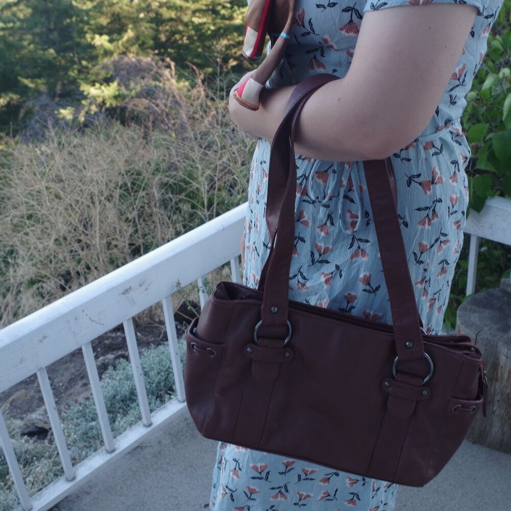 Stylish Brown Cow Girl Genuine Leather Purse